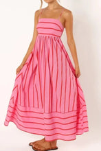 Striped Square Neck Cami Dress Woman Maxi Dress