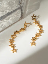 Stainless Steel Cutout Star Earrings Earrings