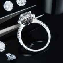 2 Carat Moissanite 925 Sterling Silver Ring Fine Jewelry