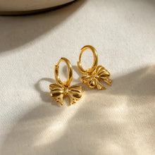 18K Gold-Plated Stainless Steel Bow Earrings Earrings