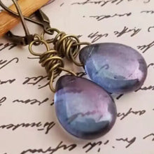 Alloy Gemstone Drop Earrings Earrings