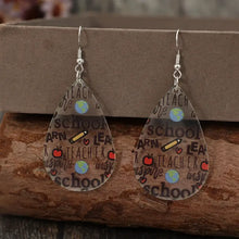 Acrylic Letter Teardrop Shape Earrings Fashion Jewelry