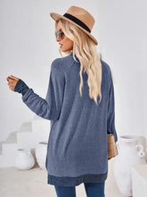 Contrast Mock Neck Long Sleeve T-Shirt Woman T Shirts