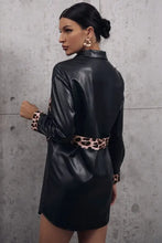 Ivy Lane Tied Leopard Snap Down Trench Coat Woman Outerwear