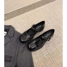 Round Toe Block Heels Loafers Woman Loafers