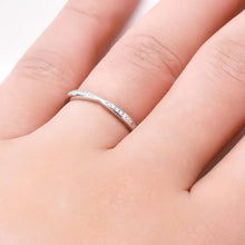 925 Sterling Silver Inlaid Moissanite Ring Rings