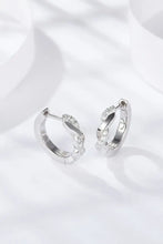 Moissanite Twisted Platinum-Plated Earrings Earrings