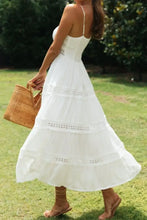 Lace Detail Smocked Midi Cami Dress Casual Dresses