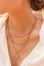 Evil Eye Design Turquoise Pendant Necklace Necklaces