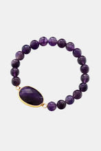 Handmade Amethyst Beaded Bracelet Violet One Size Necklaces