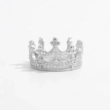 Crown Shape Zircon 925 Sterling Silver Ring Silver Rings