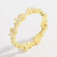 925 Sterling Silver Inlaid Zircon Ring Rings