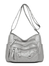 PU Leather Multi Pockets Adjustable Strap Shoulder Bag Shoulder Bags