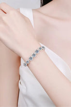 925 Sterling Silver 10.4 Carat Moissanite Bracelet Silver One Size Necklaces