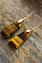 Handmade Geometrical Shape Natural Stone Dangle Earrings Earrings