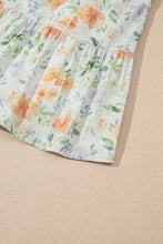 Frill Notched Puff Sleeve Dress Casual Dresses