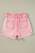 Paperbag Waist Denim Shorts Denim Shorts