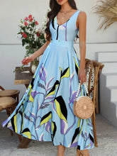 Devine Printed Sleeveless Maxi Dress Woman Maxi Dress