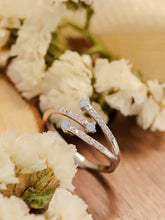 Moonstone Platinum-Plated Ring Rings