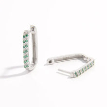 925 Sterling Silver Inlaid Zircon Earrings Earrings