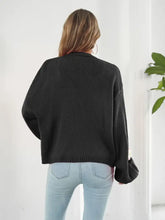 Floral Open Front Long Sleeve Cardigan Woman Outerwear