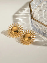18K Gold-Plated Stainless Steel Sun Stud Earrings Earrings