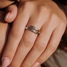 925 Sterling Silver Engraved Bypass Ring Rings