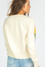 Contrast Button Down Long Sleeve Cardigan Woman Outerwear