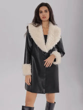 Fuzzy Long Sleeve Longline Coat Woman Outerwear