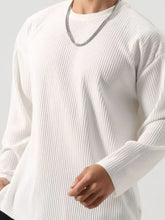 Men's Plus Size Round Neck Long Sleeve T-Shirt Mens Tops