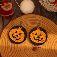PU Leather Pumpkin Earrings Earrings
