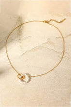 Pearl Hoop Link Pendant Necklace Necklaces