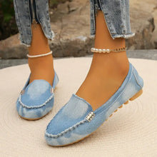 Round Toe Flat Loafers Light Woman Loafers