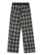 Men's Classic Plaid Drawstring Pants Woman Sweatpants