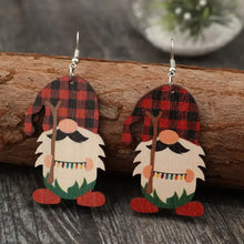 Wooden Pointed Hat Gnome Earrings Earrings