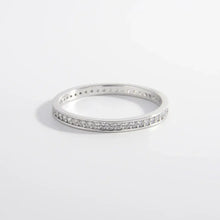 925 Sterling Silver Inlaid Zircon Ring Silver Rings