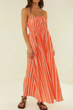 Striped Square Neck Cami Dress Maxi Dresses