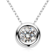 1 Carat Moissanite 925 Sterling Silver Necklace Fine Jewelry
