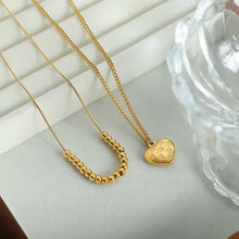 Heart Pendant Double-Lrayed Necklace Necklaces