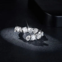 2.6 Carat Moissanite 925 Sterling Silver Bypass Ring Rings