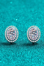 Platinum-Plated Moissanite Stud Earrings Earrings