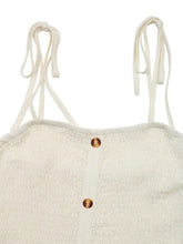 Smocked Button Front Tie Shoulder Dress Woman Maxi Dress