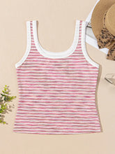 Striped Scoop Neck Tank Top Tanks & Camis