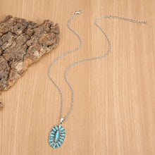 Artificial Turquoise Pendant Alloy Necklace Necklaces