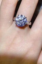 5 Carat Moissanite Platinum-Plated Ring Rings