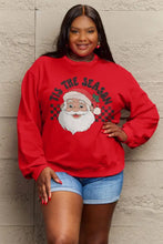 Simply Love Full Size Santa Graphic Long Sleeve Sweatshirt Woman Sweatshirts