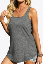 Curved Hem Square Neck Tank Tanks & Camis