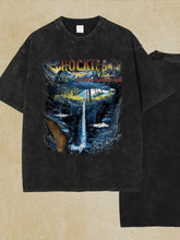 Men's Graphic Round Neck Half Sleeve T-Shirt Mens Tops