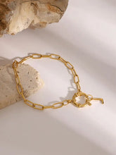 18K Gold-Plated Stainless Steel Letter L Bracelet Bracelets