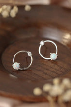 New Beginnings Opal Earrings White One Size Earrings